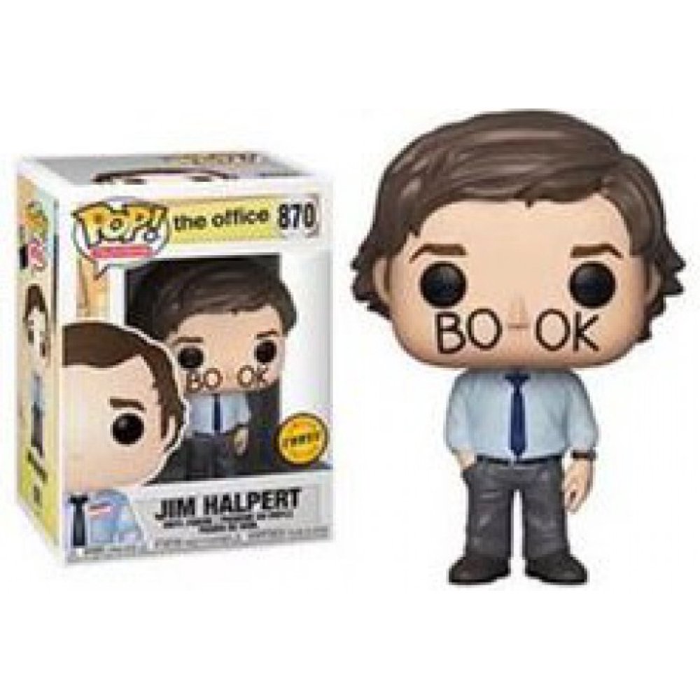 Funko The Office POP! TV Jim Halpert Vinyl Figure [Book Written On Face, Chase Version