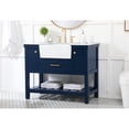 thumbnail image 2 of Elegant Decor Clement 42" Aluminum MDF Single Bathroom Vanity in Blue, 2 of 8