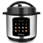 Bluebow 6.5 Quart Electric Pressure Cooker, 8-in-1 Multi Cooker Rice Cooker Slow Cooker Sauté Steamer, Stainless Steel
