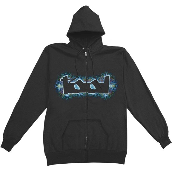 Men's Tool Nerve Ending Zip Hoodie Zippered Hooded Sweatshirt X-Large Black