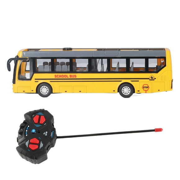 Autobús de Control Remoto, Juguete de Autobús Escolar RC Para Niños, Recargable, Alta Simulación de Conduccio en Todas Las Dirreciones para Regalos de Niños, Paquete