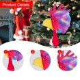 thumbnail image 6 of FVDPWYE Plush Animal Bird Headwear Chicken Costume Fancy Dress Headgear Rooster Hat Multicolor, 6 of 8