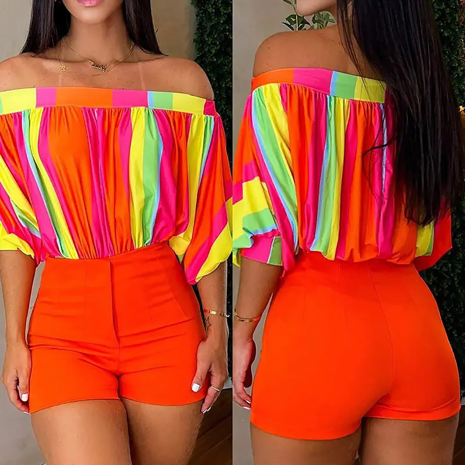 22 Awesome Outfits With Orange Shorts For Ladies - Styleoholic