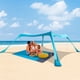 thumbnail image 5 of Tienda De Campaña Para La Playa, UPF50 + Refugio Solar Con 12 Postes, 4 Sacos De Grandes, Estacas Para El Suelo, 59.06", Toldo De Playa Con Sombra Al Aire Libre Para, 5 of 7