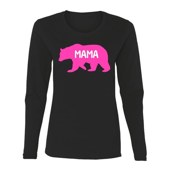 Wild Bobby Mama Bear Girl Mom Women Graphic Long Sleeve Tee