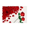 thumbnail image 2 of Mouliraty Valentine's Day Placemats, 17.7x11.8in Red Lettering Flower-print Placemats Holiday Placemats Decorative Thermal Mats, B, 2 of 8