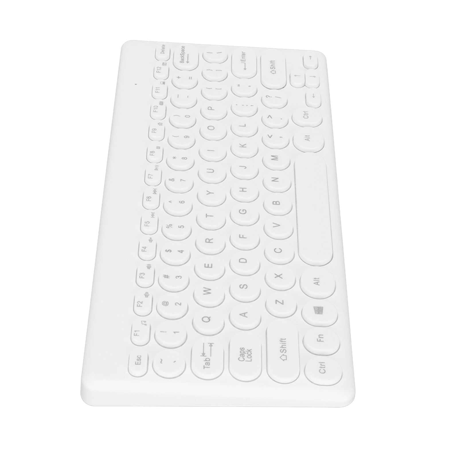 Wireless Keyboard, USB Keyboard Power Saving Plug And Play Round