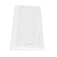thumbnail image 3 of Portable Keyboard, Wireless Keyboard Ergonomic Design  For Office For Home For Travel White, 3 of 8