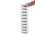 thumbnail image 4 of Clear Large Clothing Size Strip Stickers | 1.25 x 5" inches Wide | 125 Pack | InStockLabels.com, 4 of 6