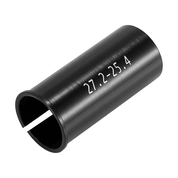Unique Bargains 25.4 to 27.2mm Bike Seat Post Tube Adapter Seatpost Reducing Sleeve Shim Adapter Aluminium Alloy Black