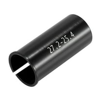 Unique Bargains 25.4 to 27.2mm Bike Seat Post Tube Adapter Seatpost Reducing Sleeve Shim Adapter Aluminium Alloy Black