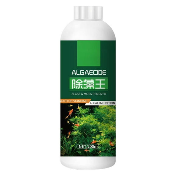 Aquarium Algae Remover - Moss Control Liquid for Fish Tank, Safe Water Treatment, Prevents Algae Growth, 200ml Water Purifier for Freshwater Tanks