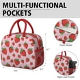 thumbnail image 6 of Lunch Bag Lunch Box for Women Reusable Insulated Lunch Bags,Water-Resistant Fruits Strawberry Pattern Cooler Lunch Tote Bag, Large Capacity for Work Travel Picnic, 6 of 6