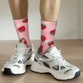 thumbnail image 6 of Pofeuu Strawberry Print Crew Socks, Adult Running Hiking Socks for Youth and Adult, 6 of 6
