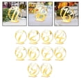 thumbnail image 1 of Tarjetas de Números de Mesa Resistentes, Letreros de Números de Mesa, con Base, Tarjetas Decorativas de Acrílico para Asientos para Actividades, Anive 10 piezas perfecl Titular de números de boda, 1 of 8