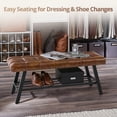 thumbnail image 5 of Carolayne Bedroom Bench Seat Upholstered Ottoman Bench, Brown, 5 of 8