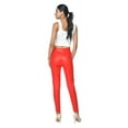 thumbnail image 4 of Ladies Leather Stretch Pants with Pockets, 4 of 8