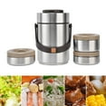 thumbnail image 3 of 304 Stainless Steel Vacuum Insulation Lunch Box Student Adult Lunch Pot Office Workers Sealed Barrel for 2000Ml Capacity Insulated Food Jars, 3 of 8