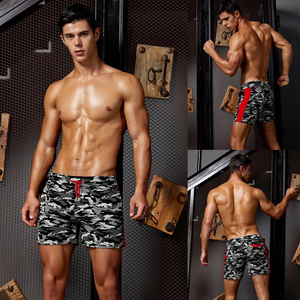 Vsontor Men S Shorts On Clearance Men Spring Summer Camouflage Trunks Quick Dry Beach Surfing Running Short Pant Walmart Com