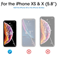 thumbnail image 3 of amFilm Premium Anti-Glare/Anti-Fingerprint (Matte) Back Screen Protector for Apple iPhone X (3 Pack), 3 of 5