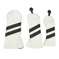 thumbnail image 2 of Club Head Covers, Wood Fairway  Dustproof Rotatable Label Tag Club Protector PU Driver Headcover, 2 of 8