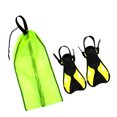 thumbnail image 1 of Aletas de aprendizaje de natación para + equipo de equipo de buceo con bolsa de malla Amarillo shamjiam Aletas de natación junior, 1 of 9