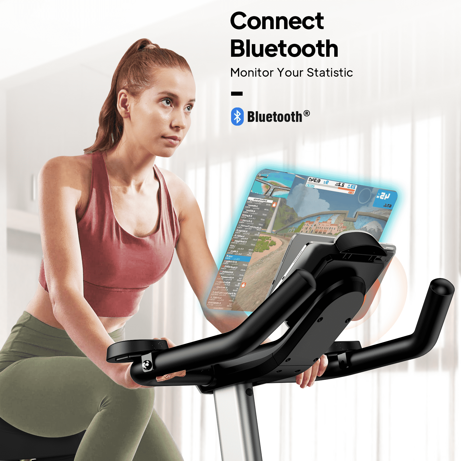 Pooboo Spin Fitness Bluetooth Magnetic Indoor Cycling Bike Pooboo Spin Fitness Bluetooth Magnetic Indoor Cycling Bike