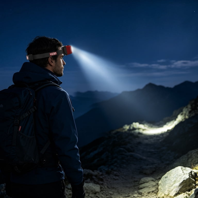 Hyper Tough 1000 Lumen Rechargeable Hands-Free Headlamp, Red photo 7