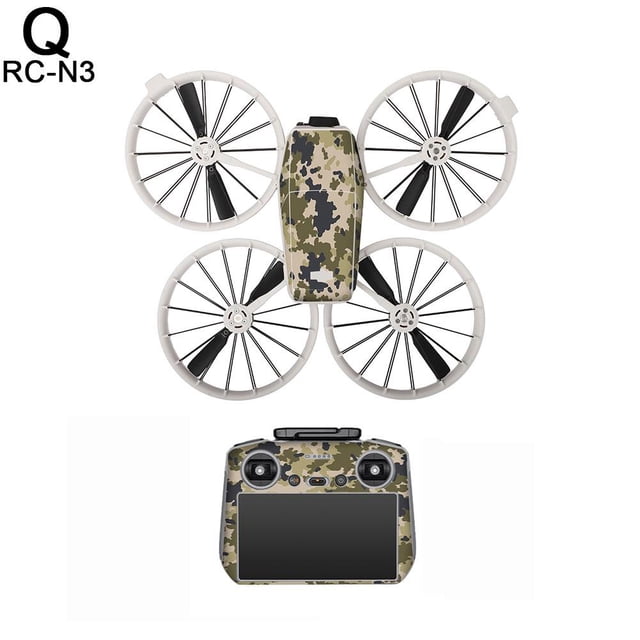 Autocollants Colorés DJI FLIP - Noir, 186*161 mm / 196*171 mm, PVC, RC-N3/RC 2e Édition