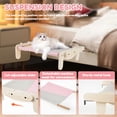 thumbnail image 3 of Wekvgz Cat Window Perch Stable Cat Hammock Seat Adjustable Cat Hammock Versatile Cat Windows Seat Easy to Install Pet Cat Bed Shelf with Wood Frame and Cover for Home Pets, 3 of 8
