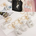 thumbnail image 3 of Cute Bling Initial Letter Keychain - Cute Resin Pendant with Heart Design, Personalized Alloy Key Gift for Car, 3 of 8