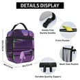 thumbnail image 4 of Lsque inside out 2 Pattern Insulated Lunch Bag – Lunch Box with Thick Insulation & Food-Grade PEVA Lining, Functional Compartments & Detachable Handle, 4 of 7