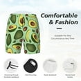 thumbnail image 5 of Gaeub Avocado With Seeds Mens Swim Trunks Stretch Beach Shorts Quick Dry for Men Swim Shorts Swimwear with Pockets- 3X-Large, 5 of 9