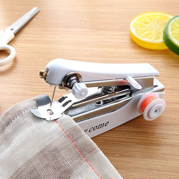 Small Sewing Machine Quick Suture Easy to Use Portable Compact Simple Operation Sew Tool ABS Mini Manual Sewing Machine for Beginner