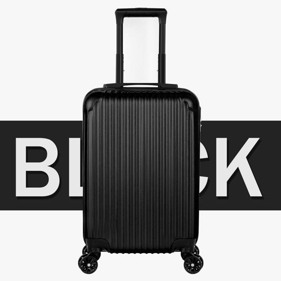 Terby 20” Hardside Carry On Luggage with Wheels, Black