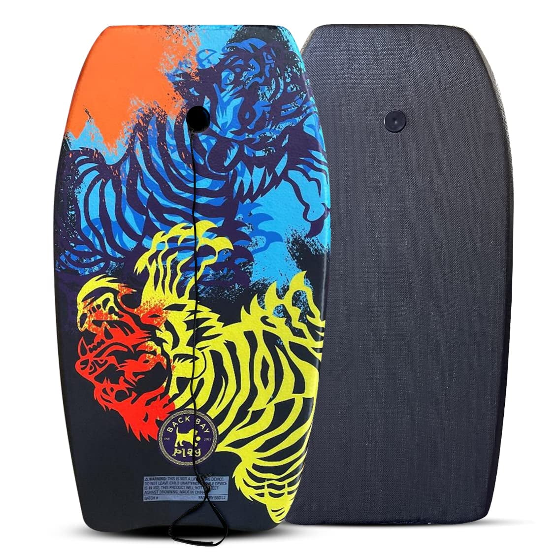Back Bay Play 33" EPS Core Bodyboard with Wrist Leash Jungle Tiger