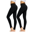 thumbnail image 1 of Conceited Women's Chloe High Waist Ultra Soft Basic Yoga Leggings - Pack of 2, 1 of 7