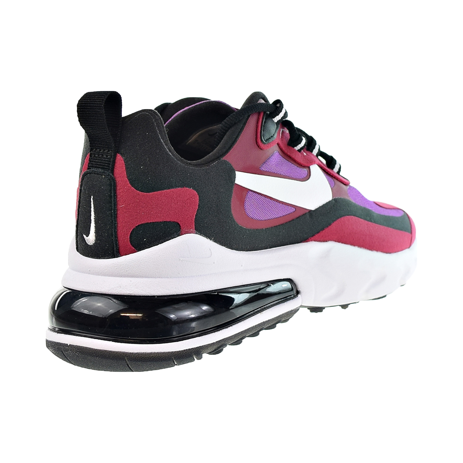 Nike Air Max 270 React Women's Shoes Noble Red-Black-Vivid Purple ci3899-600 - image 3 of 6