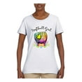 thumbnail image 2 of Wild Bobby, Colorful Softball Girl, Sports, Women Graphic Tee, White, Large, 2 of 5