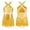 Gold, variant on Sequins Tassel Dance Dress for Girls Latin Ballet Jazz Tango Rumba Samba Ballroom Dancewear 4-16 Years Sky Blue 12