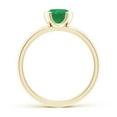 thumbnail image 2 of Angara Natural 0.75 Ct. Emerald Solitaire Engagement Ring in 14K Yellow Gold for Women (Ring Size: 8), 2 of 9