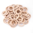 thumbnail image 2 of Wooden Craft Loop,50pcs Unfinished Natural Wooden Unfinished Wood Rings Wooden Craft Rings Rugged and Tough, 2 of 9