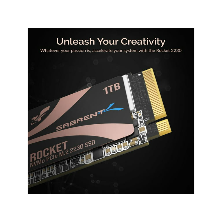 SABRENT Rocket 2230 NVMe 4.0 1TB High Performance PCIe 4.0 M.2 2230 SSD  [SB-2130-1TB] 