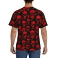 thumbnail image 2 of Rocae Red Skulls for Men's Moisture-Wicking Crew Tee - T-Shirt for Sports, Outdoor Activities, and Casual WearXX-Large, 2 of 9
