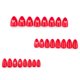 thumbnail image 2 of Uñas postizas, uñas postizas, regalos para mujeres, diseño de corazones rojos para San Valentín, 24 puntas de uñas, uñas postizas, parches para uñas, parches para uñas., 2 of 5