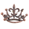 thumbnail image 4 of Vintage Style Pink Fleur-De-Lis Crown Crystal Pin Brooch, 4 of 4