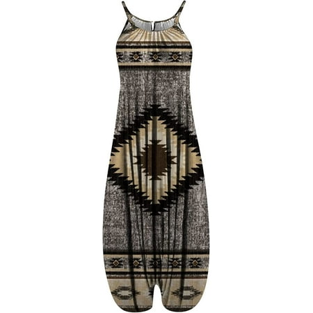 

CebDs Boho Overalls for Women Women s Sleeveless Cotton Linen Overalls Rompers Baggy Wide Leg Jumpsuits
