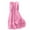 Pink, variant on XUNKUSGA Maxi Dresses for Women Comfortable Cotton Linen Women's Summer Dresses Casual Solid Color Loose Front Pleated Women Dresses Classic 3/4Sleeve Crewneck Sundresses for Women S-3XL Blue