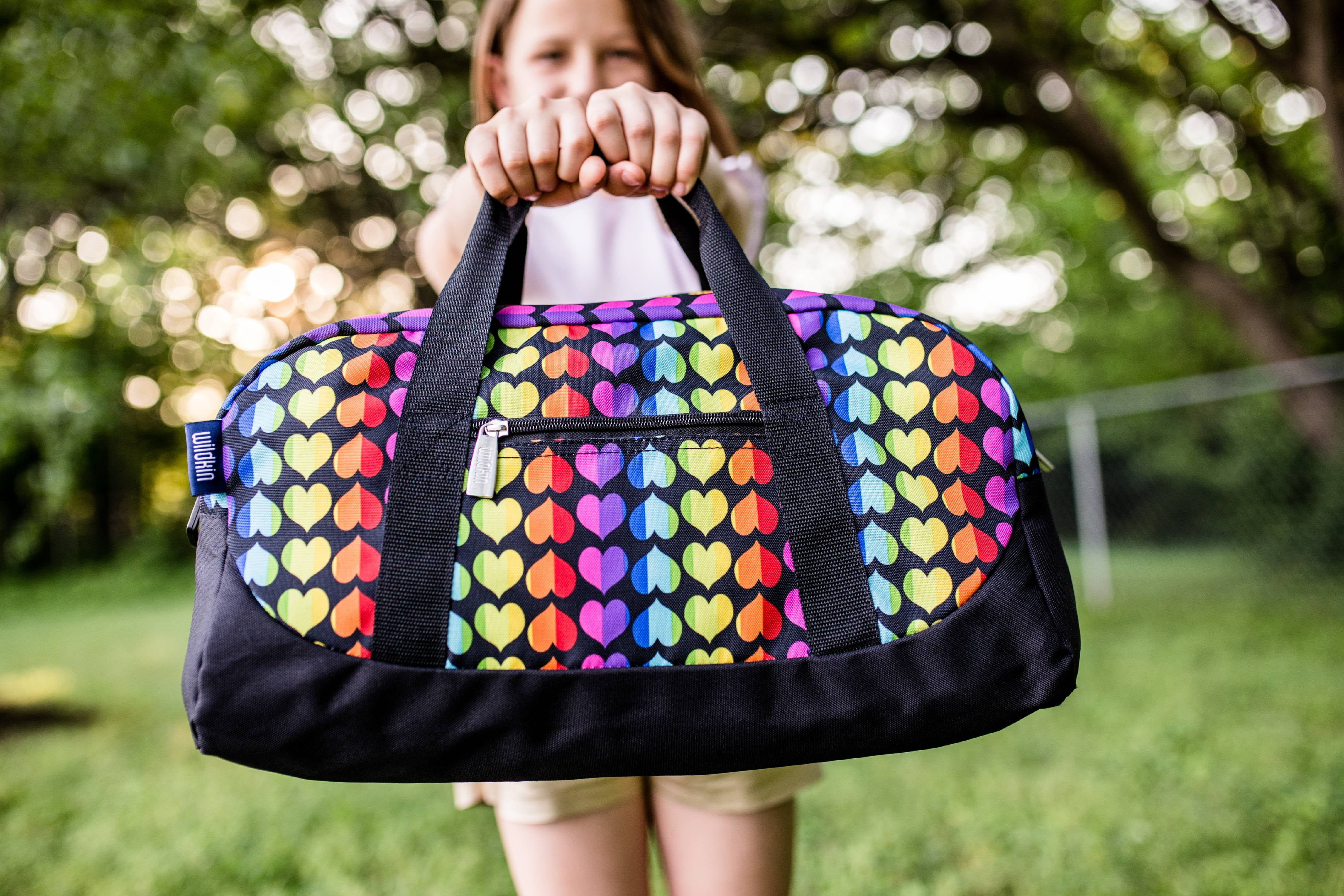Wildkin Rainbow Hearts Overnighter Duffel Bag by Wildkin