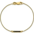thumbnail image 4 of Custom Personalized 10KY Brushed Enameled 1 Station Bracelet 10k Yellow Gold: Jewelry by Sweet Pea - Made in USA, 4 of 5